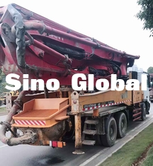 Bom Kullanılmış Beton Pompası Kamyonu 46m / 4 Bölüm 125mm Boru CE Belgesi