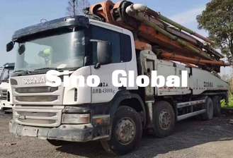 Zoomlion Kullanılmış Beton Bomlu Pompa Kamyonu 56 Metre Scania modeli ile