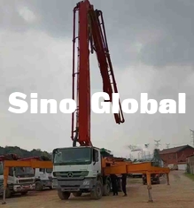 SY5419THB 56 Kullanılmış Beton Pompası Kamyonu 56M 6 Bölüm Dikey erişim
