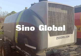 Siyah Yeşil Kullanılmış Beton Römork Pompası Zoomlion HBT80 174kw