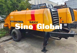 Hidrolik Sistem Kullanılmış Beton Römork Pompası CE Onaylı Sany Markası