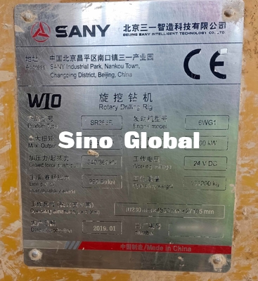300KW Sany Kullanılmış Döner Sondaj Rig Motor Gücü SR365 2019