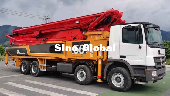 Dizel kamyon Kullanılmış Putzmeister Beton Pompası M56-5 148M³/H 5 bölümlü