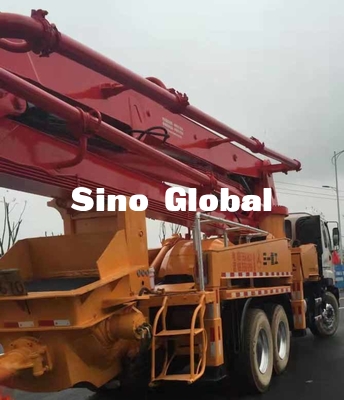 37 Metre Kullanılmış Beton Pompası Kamyonu 100m³/H 8.3mpa 12mpa Basınç