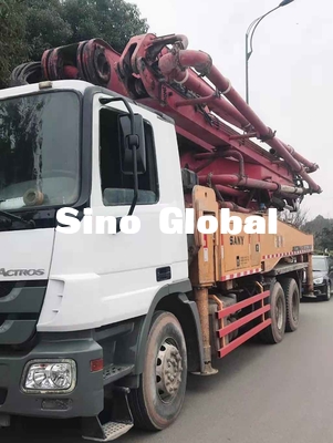 Bom Kullanılmış Beton Pompası Kamyonu 46m / 4 Bölüm 125mm Boru CE Belgesi