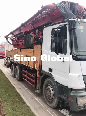 Bom Kullanılmış Beton Pompası Kamyonu 46m / 4 Bölüm 125mm Boru CE Belgesi
