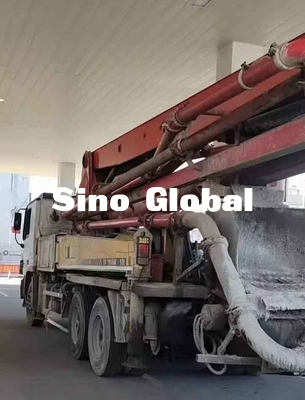 Sany Marka 37M 5 Bom Bölümlü Kullanılmış Beton Pompası Kamyonu