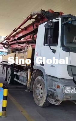 Sany Marka 37M 5 Bom Bölümlü Kullanılmış Beton Pompası Kamyonu
