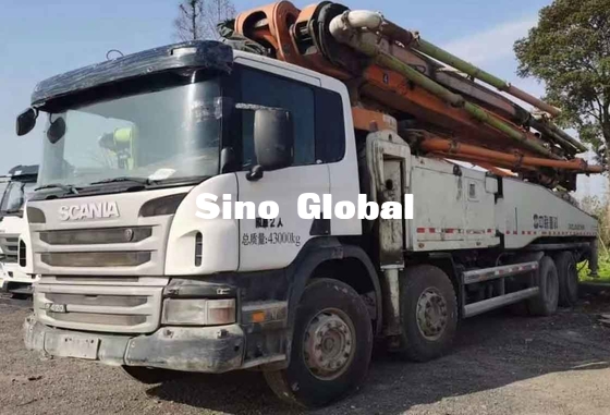 Zoomlion Kullanılmış Beton Bomlu Pompa Kamyonu 56 Metre Scania modeli ile