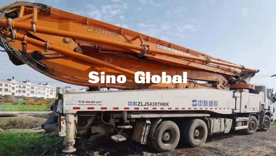 Zoomlion Kullanılmış Beton Bomlu Pompa Kamyonu 56 Metre Scania modeli ile