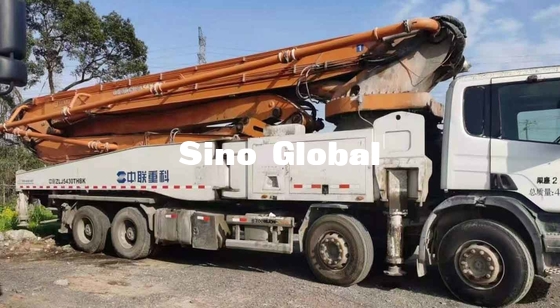 Zoomlion Kullanılmış Beton Bomlu Pompa Kamyonu 56 Metre Scania modeli ile