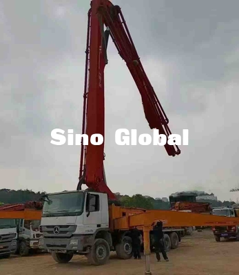 SY5419THB 56 Kullanılmış Beton Pompası Kamyonu 56M 6 Bölüm Dikey erişim