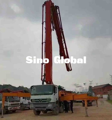 SY5419THB 56 Kullanılmış Beton Pompası Kamyonu 56M 6 Bölüm Dikey erişim