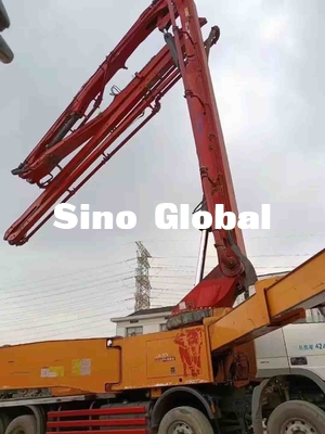 SY5419THB 56 Kullanılmış Beton Pompası Kamyonu 56M 6 Bölüm Dikey erişim