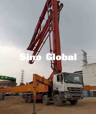 SY5419THB 56 Kullanılmış Beton Pompası Kamyonu 56M 6 Bölüm Dikey erişim