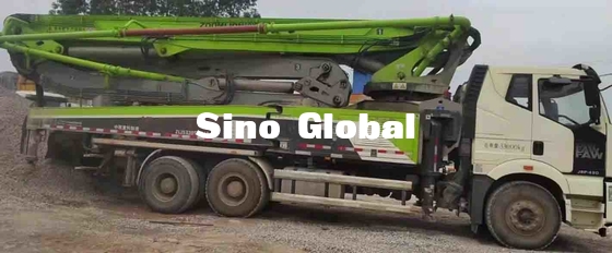 FAW Şasi ile 287KW Güç Kullanılmış Beton Pompası Kamyon 49M Dikey Erişim