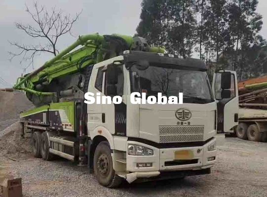 FAW Şasi ile 287KW Güç Kullanılmış Beton Pompası Kamyon 49M Dikey Erişim