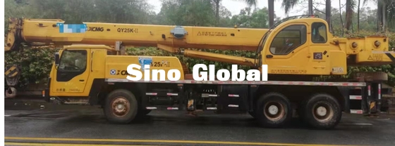 ikinci el XCMG Vinç 25 Ton Kapasiteli 3000mm Çalışma Yarıçapı