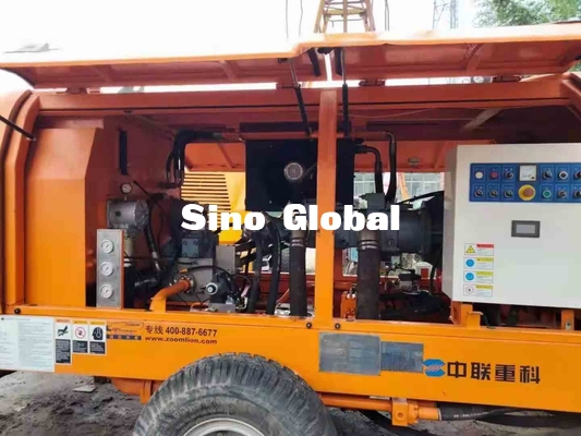 Elektrikli Kullanılmış Beton Römork Pompaları Zoomlion 600L Hazne Kapasitesi