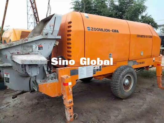 Elektrikli Kullanılmış Beton Römork Pompaları Zoomlion 600L Hazne Kapasitesi