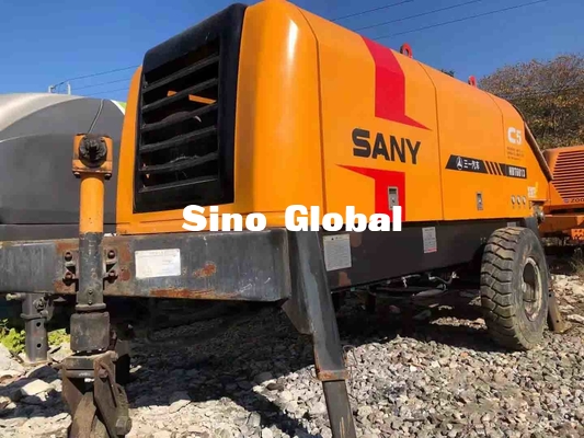 HBT6013 Sany Kullanılmış Römork Üstü Beton Pompası 90KW S Vana Tipi