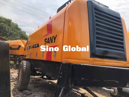 Elektrikli Kullanılmış Beton Römork Pompası Sany HBT6013 90KW Nominal Güç