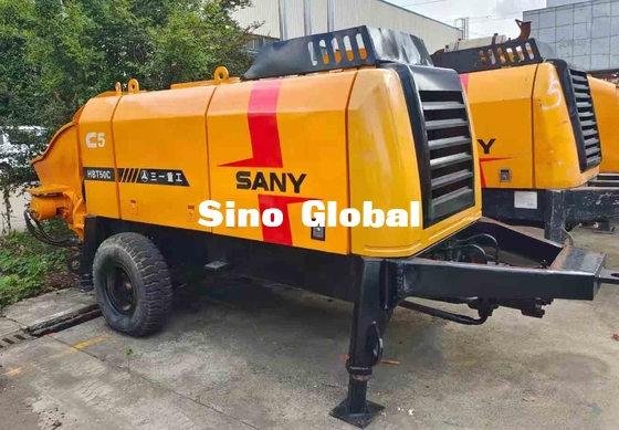 Hidrolik Sistem Kullanılmış Beton Römork Pompası CE Onaylı Sany Markası