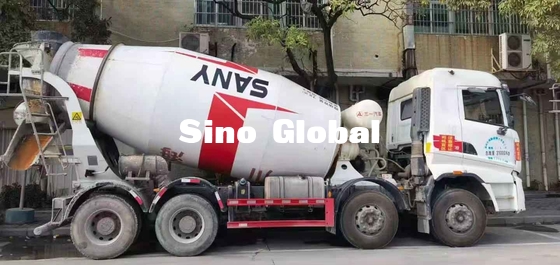 İnşaat Endüstrisi için 10M³ Kullanılmış Beton Mikser Kamyonu Sany SY310C-8W