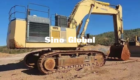 514KW Güç Kullanılmış Paletli Ekskavatör Komatsu 1250 Model 170mm Strok