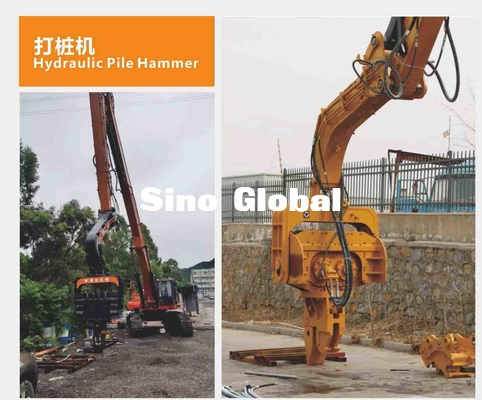 Komatsu Sany CAT Ekskavatörler için Sino Global Hidrolik Kazık Çekici